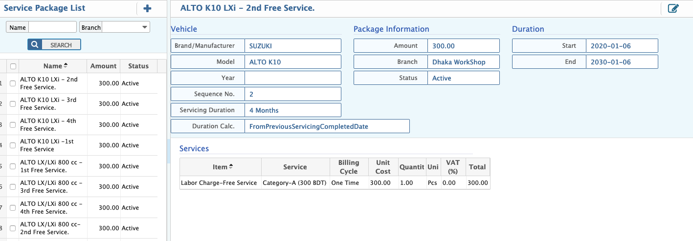 installation and setup of budget module